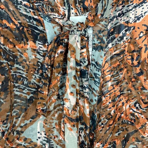 Anthropologie Meadow Rue Briarcliff Blouse Long Sleeve Button Front SZ Small NWT - Picture 3 of 11